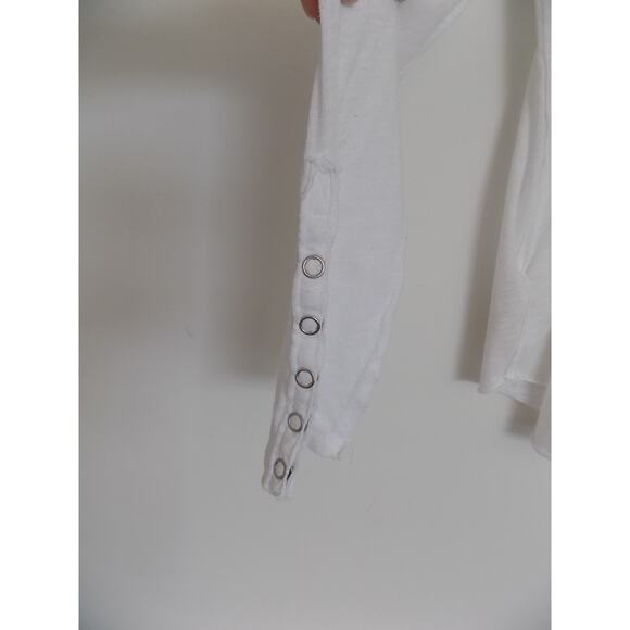 We The Free white tissue tee t shirt long sleeve size Medium - Picture 5 of 8